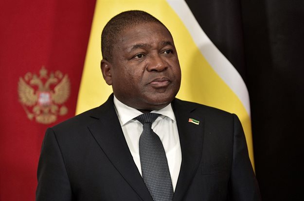 Mozambique President Filipe Nyusi. Image: Sputnik/Alexey Nikolsky/Kremlin via Reuters