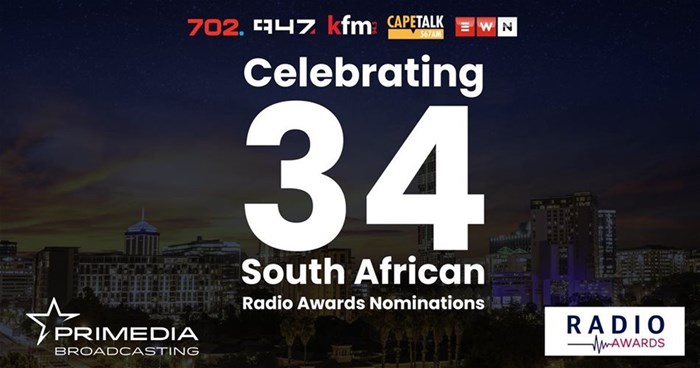Primedia Broadcasting celebrates 34 South African Radio Awards nominations