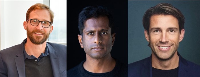 L to R: Saul Kornik, CEO of Healthforce; Joshin Raghubar, partner at Webrock Ventures Africa and Joakim Pops, founding partner and CEO at Webrock Ventures