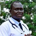 Samuel Dhol Ayeun, a trainee doctor who fled from South Sudan to Uganda. ReuterAbubaker Lubowa