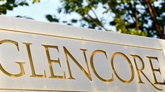 The logo of commodities trader Glencore is pictured in front of the company's headquarters in Baar, Switzerland, July 18, 2017. Reuters/Arnd Wiegmann