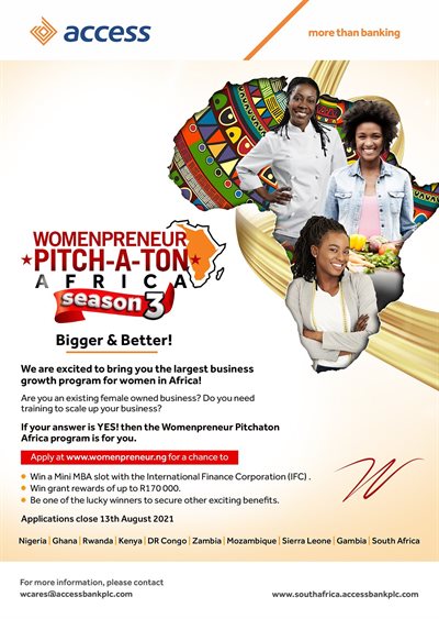 Access Bank's Womenpreneur Pitch-A-Ton Africa welcomes South Africa