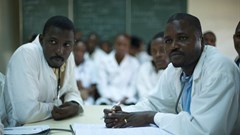 Many doctors and healthcare staff feel the need to practice in richer countries that offer a more stable politics, better education and opportunities for their families. Julien Harneis, CC BY-SA