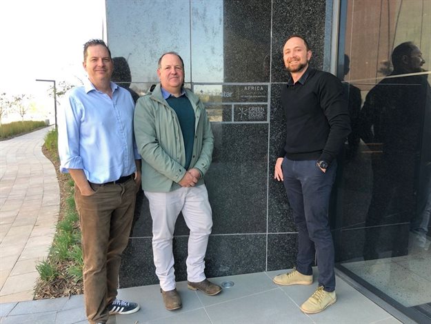 Giles Pendleton, chief development officer, Attacq; Paul van der Sandt, development manager, City Lodge Group; Enzo Oosthuizen, development manager, Attacq