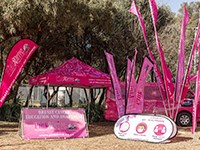 Scan Display supports PinkDrive with outdoor branding