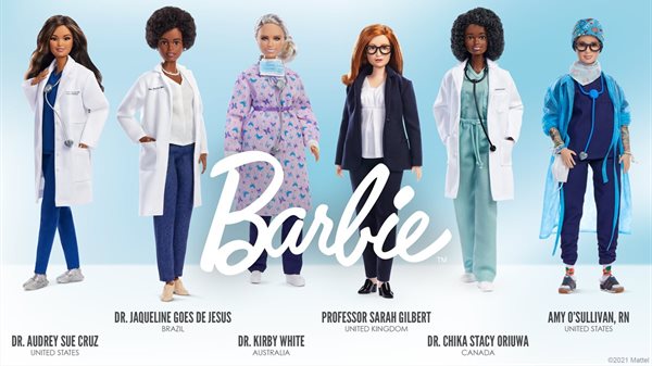 Barbie debuts dolls in likeness of Covid-19 frontline workers