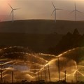 Turbines on a wind farm outside Caledon near Cape Town, South Africa. Photo by Nardus Engelbrecht/Gallo Images/Getty Images