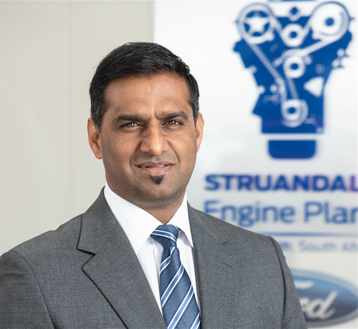 Shawn Govender, plant manager of the Ford Struandale Engine Plant | image supplied