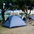 The City of Cape Town has defended its demolition of a tent camp on 23 August that had been set up by homeless people near the Green Point Tennis Club. Photo: Marecia Damons / GroundUp