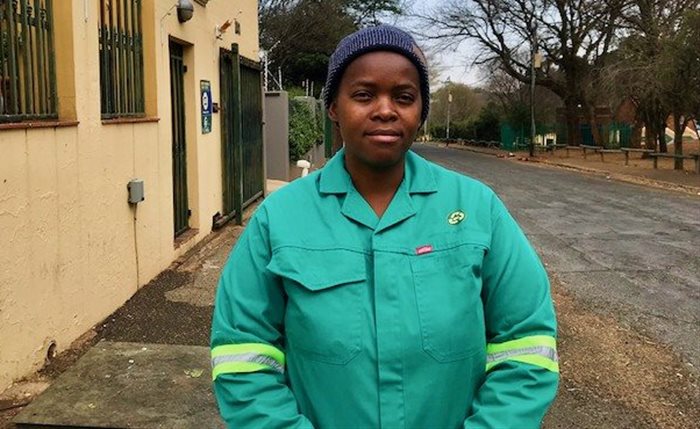Paula Vilakazi is a reclaimer and administrator for the African Reclaimers Organisation. She has been a member of ARO for three years. | Source: Masego Mafata