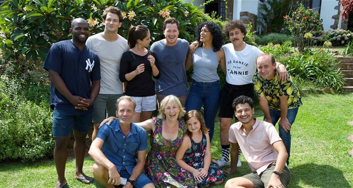 The Kaalgat Karel Team: Siv Ngesi, Eden Classens, Christia Visser, Francois Jacobs, Tracey-lee Oliver, Schalk Bezuidenhou, Paul Egan, Bert Haitsma, Meg Rickards, Mustapha Hendricks - Image: Supplied