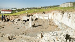 Preparations for construction of houses in District Six in July 2020 revealed old streets and foundations. Archive photo: Jeffrey Abrahams / GroundUp