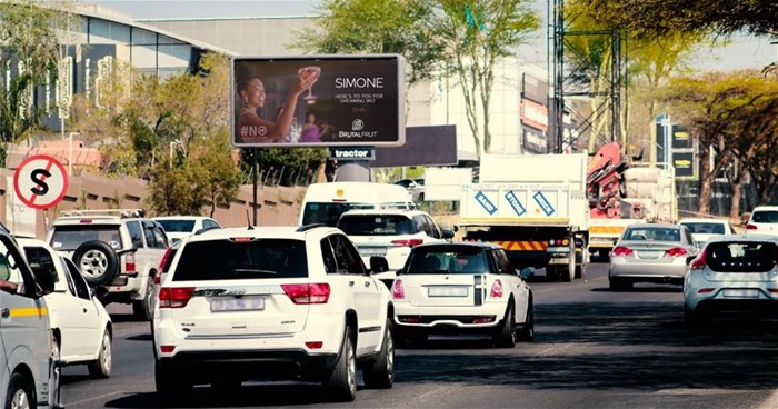 What's bigger than a billboard? Tractor Outdoor partners with Brutal Fruit to bring consumers' messages of celebration to life