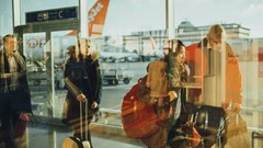 Reducing air travel by small amounts each year could level off the climate impact