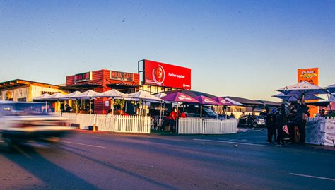 Moja Café, our first digital site at one of Soweto’s most trafficked hotspots.