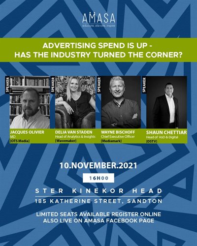 Amasa forum event is back at the normal venue: Advertising spend is up - has the industry turned the corner?