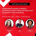 Communication measurement and evaluation best practices webinar