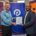 Image (L - R): MD of Paratus Namibia, Andrew Hall and MD of Ongos Connect, Americo de Almeida