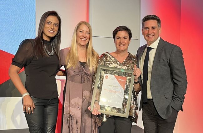 The Grey wolf pack. L to R: Devashnie Singh, chief people officer;<p>Louise Johnston, managing director; Fran Luckin, chief creative officer and Paul Jackson, CEO.