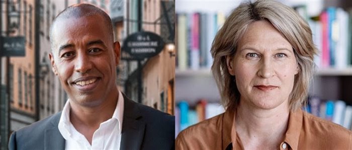 Selam founder and CEO Teshome Wondimu (left) and Swedish Arts Council director-general Kajsa Ravin (right). | Source: Supplied.