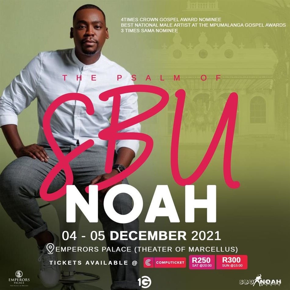 Two nights only, 1G and SbuNoah Music presents The Psalms of SbuNoah
