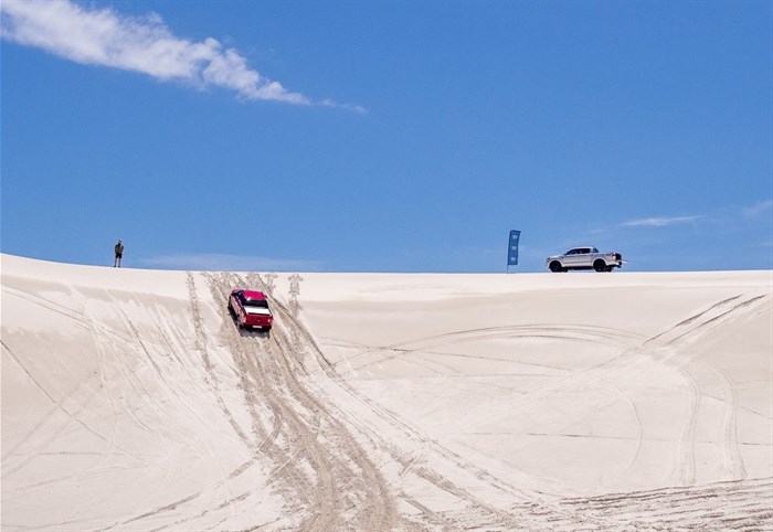 Dune driving in the Witzands Aquifer Nature Reserve