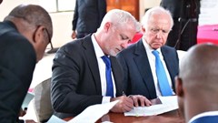 Source: ©Kabanga Nickel Kabanga Nickel framework signing ceremony, Bukoba, Tanzania. Chris Showalter (CEO) and Chris von Christierson (vice-chairman),19 January 2021