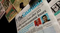 Newspapers are pictured after Nigeria government announced the lifting of Twitter ban in Abuja, Nigeria, 13 January 2022. Reuters/Afolabi Sotunde