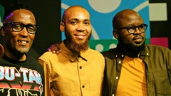 Music and Innovation founders Mpumelelo Mtetwa, Lindani Ntsibande and Sipho Zondo