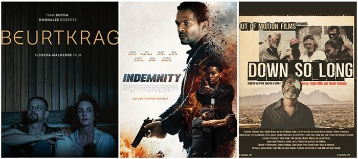 Image supplied: Beurtkrag, Indemnity and Down So Long will all feature in the Silwerskerm Film Festival