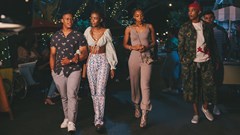 Cast members of the locally produced Netflix series Blood & Water