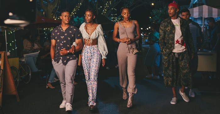 Cast members of the locally produced Netflix series Blood & Water