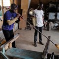 Ghanian artist melts glass waste into wonders