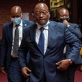 Former South African President Jacob Zuma enters the High Court in Pietermaritzburg, South Africa, 31 January 2022. Jerome Delay/Pool via Reuters/File Photo