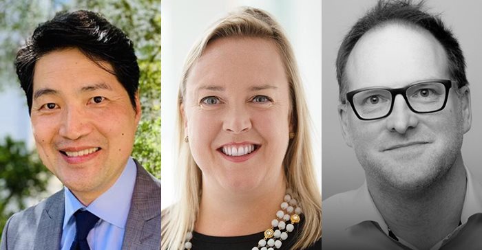 Jury chairs Akira Mitsumasu, Antonia Wade and Michael Flatt