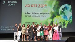 Supplied. Advertising agencies and groups, advertisers and media and trade bodies have come together at Cannes to apply and plan the rollout of Net Zero