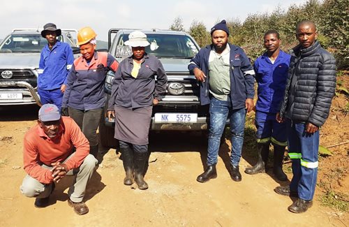 The Mhlekazi Forestry team