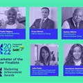 Supplied. The five finalists in the 2022 Marketing Achievement Awards’ (MAA) Marketer of the Year Award