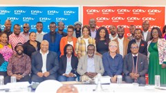 Second from left to right: Christopher Puta - MultiChoice Talent Factory Academy Director Southern Africa, Emma Gichonge - MultiChoice Malawi Acting MD, Mr. Hetherwick Njati - Pricipal Secretary Ministry of Information & Digitization, Neil McCarthy - Masterclass facilitator, writer, producer, actor at the Malawi leg of the MultiChoice Talent Factory expansion programme