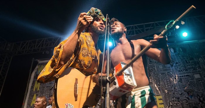 Image supplied: Wanlov the Kubolor and Stevo Atambire