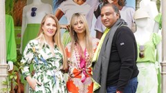 Image supplied. 
Julia Buchanan with Hazel Pillay from Pick n Pay Clothing and Gavin Rajah