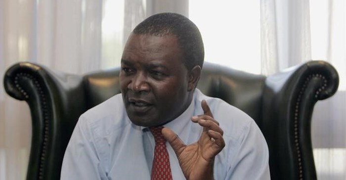 Source: Reuters. Kenya's former central bank governor Njuguna Ndung'u at his office in Nairobi.