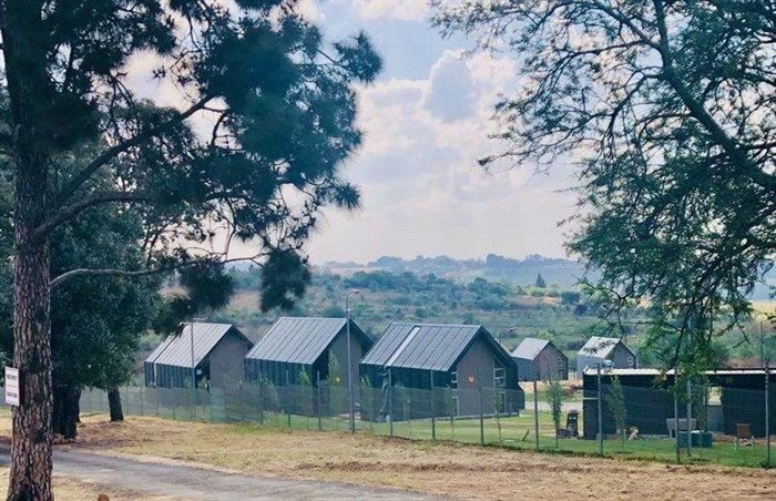 The modern MaxxLiving housing development with modular, wooden, sustainable homes.