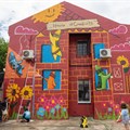 PNA paints a House of Creativity Mural in the Maboneng Precinct