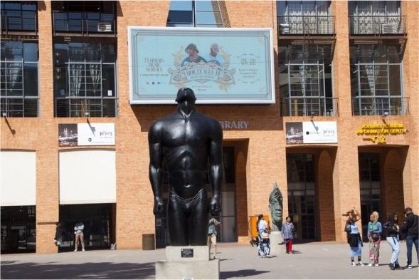 Major league 75-hour challenge campaign on the digital billboard at Nelson Mandela Square Sandton
