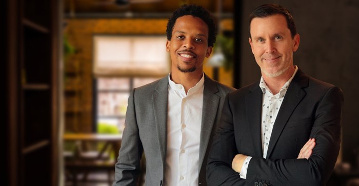 Fraxeum's Khaya Maloney and Barry Tuck