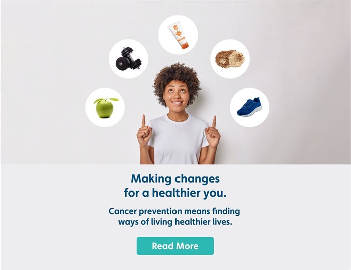 Reduce your risk of cancer - small changes for a big difference