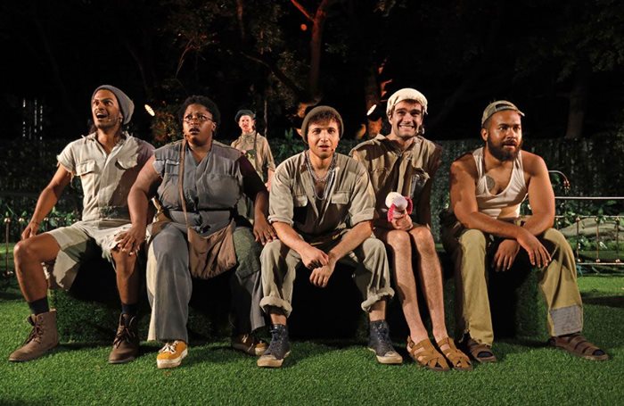 The Mechanicals in A Midsummer Night's Dream at Maynardville 2023. Image by Mark Wessels