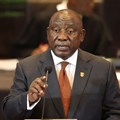Source: Reuters. President Cyril Ramaphosa delivering his Sona address in parliament.