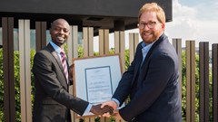 Dr Gideon Idowu and Jonathan Oppenheimer